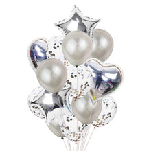 将图片加载到图库查看器，14Pcs Multi Confetti Balloons For Happy Birthday Party Balloons In Several Luxury Variant Helium Ballons For Celebrations for Boy Girls and  Babies party
