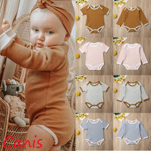 Load image into Gallery viewer, Fashion Newborn Baby Boy Girl Romper Jumpsuit Outfits Knitted Cotton Clothes For Babies In Classic Style
