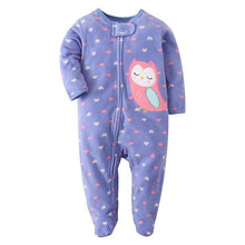 Load image into Gallery viewer, Modern Cartoon Unicorn Baby Girl Jumpsuit Footies  Romper For Newborn Boy and Girls In Trend Design

