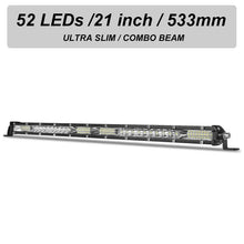 Load image into Gallery viewer, Slim Spot Flood LED Bar Off Road 12V 24V LED Light Bar/Work Light For Car 4x4 Truck ATV SUV Boat lada Barra LED Lightbar
