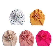 Load image into Gallery viewer, Modern New Lovely Flower Baby Girl Hat Turban Newborn Baby Cap Bonnet Kids Hat For Girls Baby In Trend Design
