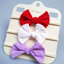 将图片加载到图库查看器，Baby Headbands For Newborn Hair Band Cute Baby Bow Flower Elastic Bow Headwear Kids Gifts Girl Hair Accessories

