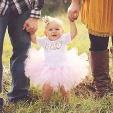 将图片加载到图库查看器，New 1st Birthday Tutu Baby Infant Christening Cake Dresses for Party Kids 1 Year Baby Girl For  Birthday Party
