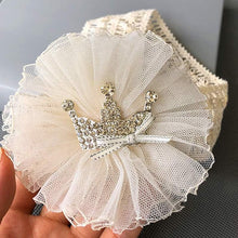 Load image into Gallery viewer, ILuxury Handmade Infant Child Hair Band Three-dimensional Alloy Rhinestone Crown Headdress  Elastic Headband Turban For Baby Girls

