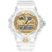将图片加载到图库查看器，Sport Digital Watch for Men and Woman With Luminous Dual Time Waterproof 5 Bar Modern Men's Military Wristwatch WIth Night Mode

