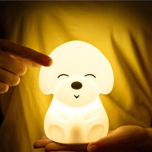 Load image into Gallery viewer, Dog LED Night Light Touch Sensor Remote Control Colors  USB Rechargeable Silicone Puppy Lamp For Children Kids Baby Perfect Gift
