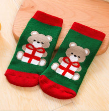 Load image into Gallery viewer, Luxury Christmas Cotton Winter Autumn Baby Girls Boys Kids Socks Children Terry Snowflake Elk Santa Claus Christmas Sokcs for Kids
