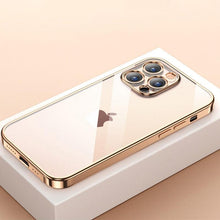 Load image into Gallery viewer, Elegant Unisex Clear Transparent Soft Case For iPhone 13 Pro Max 12 11 13Pro 14 Shockproof Ultra Thin Bumper Cover Luxury Cover Back Cover for iPhone
