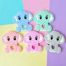 Load image into Gallery viewer, Cartoons Silicone Teether Mini Elephant  Animal Rodents Chewable Toys  Products For Parents Baby Boys And Girls
