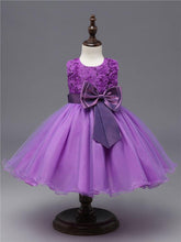 将图片加载到图库查看器，Handmade Luxury Princess Baby Girl 1 Year Birthday Dress Tutu First Christmas Party Cute Bow Dress Infant Modern Luxury Dress With Big Bow
