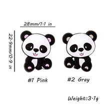 Load image into Gallery viewer, 5PCS/SET  Silicone Animal Beads BPA Free Baby Teething Beads Toy For Pacifier Clips New Born Silicone Rodent Tiny Rod Baby Teether For Baby Kids

