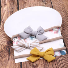 将图片加载到图库查看器，Cute Bow Baby Headband for Girl Nylon Head Bands Turban Newborn Headbands Hairbands for Kids Baby Hair Accessories For Baby
