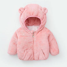 Load image into Gallery viewer, Shiny Toddler Baby Warm Hooded Coat Winter Outerwear Infant Clothes Cute Jacket Baby Clothes For Girls
