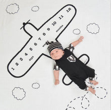 Load image into Gallery viewer, Newborn baby Monthly Growth  Blanket Photography Props Background Cloth For Baby
