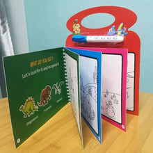 将图片加载到图库查看器，Montessori Coloring Book Doodle &amp; Reusable Magic Pen Painting Drawing Board For Kids Baby Educational Birthday Toy
