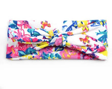 将图片加载到图库查看器，Baby Girl Headband Infant Hair Bow Accessories Cloth Band Bow For Newborn Hairband Print for Toddlers
