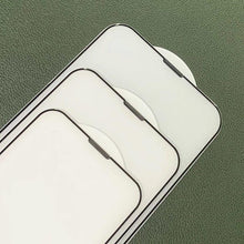 Load image into Gallery viewer, 3Pcs Dust Net Protective Glass For iPhone 13 12 11 Pro XS Max XR 12 Mini Full Cover Protector Tempered Glass on iphone 13 14 Pro  Soft Flexible Ceramic Film Screen Protector Compatible with iPhone
