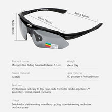 将图片加载到图库查看器，MOVIGOR Polarized Cycling Glasses Sports Men's Sunglasses Road Mountain Bicycle Riding Protection Goggles Eyewear Women 5 Lens
