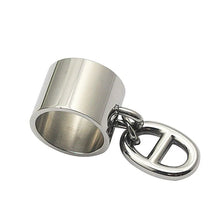 Load image into Gallery viewer, COUYA Women's Rings US Size 6-11 Stainless Steel Silver Color Punk Width Rings With oval-shaped Button Fashion Party Jewelry
