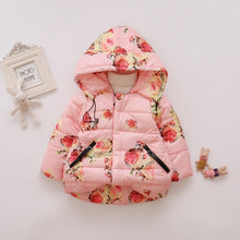 将图片加载到图库查看器，Designer Luxury Elegant New Winter Baby Outerwear Hooded Printed Cotton Padded Jacket and Coats For Babies and Girls Kids
