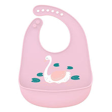 将图片加载到图库查看器，Silicone Baby Bibs waterproof Baby Saliva Towel Animal Adjustable Cloths Bandana Soft Feeding Cartoon Bib For Kids
