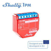 Load image into Gallery viewer, Shelly Plus 1PM Smart Home Life WiFi Relay Switch Control And Measure Power Consumption Range Of Appliances Office Equipment

