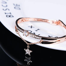 Load image into Gallery viewer, Rose Gold Stainless Steel Bracelets &amp; Bangles Female Heart Forever Love Charm Bracelet For Women

