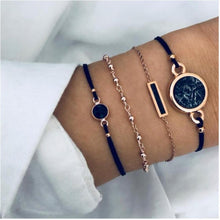 Load image into Gallery viewer, Boho Rose Map Bracelets &amp; Bangles for Women Bohemian Round  Charm Bracelet Set Fashion Multilayer Accessories Luxury Jewelry
