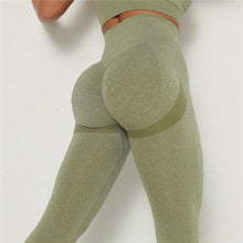 Load image into Gallery viewer, Breathable Leggings Women High Waist Seamless Push Up Fitness Workout Gym Pants Female Women Gym Leggings High Waisted Tummy Control Bottom Lift Yoga Pants Elegant Casual Homewear
