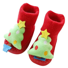 将图片加载到图库查看器，Baby Socks Christmas Newborn For Baby Boys/Girls Christmas Floor Socks Anti-Slip Baby Step Socks For Baby Kids
