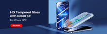 将图片加载到图库查看器，2PCS Screen Protector Tempered Glass For iPhone 14 13 12 Pro Max Full Cover Protective Glass For iPhone 13 Pro Max 9H Hardness Anti-Scratch Shockproof Protection Screen Cover Shield
