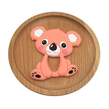 将图片加载到图库查看器，1pc Unique Baby Koala Silicone Teether Teething Chew Toy   Nursing Tool Pendant Food Grade Silicone
