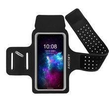 Load image into Gallery viewer, Running Gray Armband Sport Phone Case On Hand Mobile Holder Arm Band Wrist Bag For Workout
