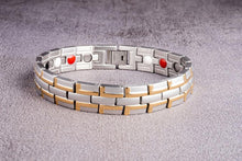 Load image into Gallery viewer, Trendy Men's Bracelet Stainless Steel Magnetic Bracelet Golden Magnet Bracelet For Men and Women
