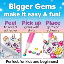 将图片加载到图库查看器，Big Gem Diamond Painting Kit - DIY Mosaic Art &amp; Sticker Craft for Kids
