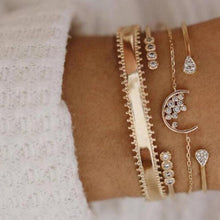 将图片加载到图库查看器，Bohemian Gold Tassel Bracelets For Women Summer Shell Clear Crystal Stone Luxury Jewelry

