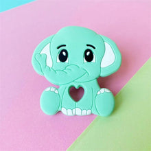 Load image into Gallery viewer, Cartoons Silicone Teether Mini Elephant  Animal Rodents Chewable Toys  Products For Parents Baby Boys And Girls
