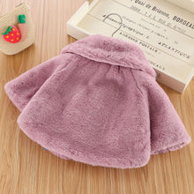 Load image into Gallery viewer, New Luxury Baby Warm Cute Princess Fur Cloak  Jacket For Baby Girls In Elegant Winter Design
