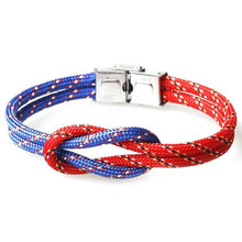 将图片加载到图库查看器，New Elegant Fashion Multi-Layer Concentric Modern Knot Rope Men Anchor Luxury Bracelet Charm Fine Bracelets For Women Fold Over Clasp Navy Style Jewelry
