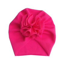 将图片加载到图库查看器，Cute Flower Headband Turban Soft Beanie Hat Infant Toddler Headwear Baby Hair Accessories for Newborn Baby
