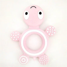 Load image into Gallery viewer, Baby Silicone Teethers Food  Cute Turtle Tiny  Teething Baby Shower Gifts Cartoon Animals Teether
