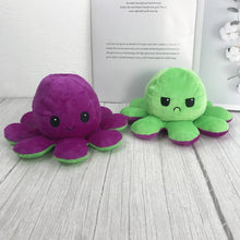 将图片加载到图库查看器，Reversible Flip Octopus Plush Stuffed Toy Soft Animal Home Accessories Cute Animal Doll Children Gifts Baby Plush Toy For Kids
