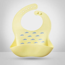 Load image into Gallery viewer, Luxury Modern Bibs Waterproof Soft Silicone Kids Girl Boy Adjustable Children Bib Cute Cartoon Print Baby Feeding Stuff For Kids
