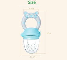 将图片加载到图库查看器，Silicone Baby Pacifier Feeder Cartoon Animal Infant Nipple Holder Newborn Fruit pacifier Tetine Silicona Nipple Bit
