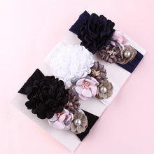 将图片加载到图库查看器，Handmade Flower Baby Headbands For Newborn Girls Nylon Elastic Hair Bands Headwear For Baby Girls
