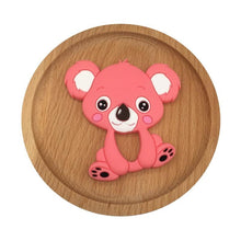 将图片加载到图库查看器，1pc Unique Baby Koala Silicone Teether Teething Chew Toy   Nursing Tool Pendant Food Grade Silicone
