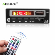 将图片加载到图库查看器，KEBIDU Bluetooth5.0 MP3 WMA WAV Decoder Board 5V 12V Wireless Audio Module Color Screen USB TF FM Radio For Car accessories
