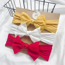 将图片加载到图库查看器，Baby Headbands For Newborn Hair Band Cute Baby Bow Flower Elastic Bow Headwear Kids Gifts Girl Hair Accessories
