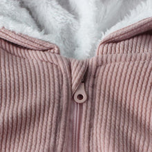 Load image into Gallery viewer, Winter Baby Rompers Newborn Boys Girls Clothes Rabbit Ear Hooded Jumpsuit infant In Luxury Rabbit Design
