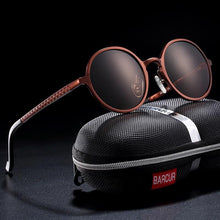Load image into Gallery viewer, Round Luxury Polarized Universal Retro Modern Sunglasses With High Quality Metal Frame And UV400 Protection
